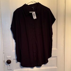 Torrid Dark Button-Up Shirt